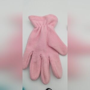 Cozy Pink Fleece Gloves